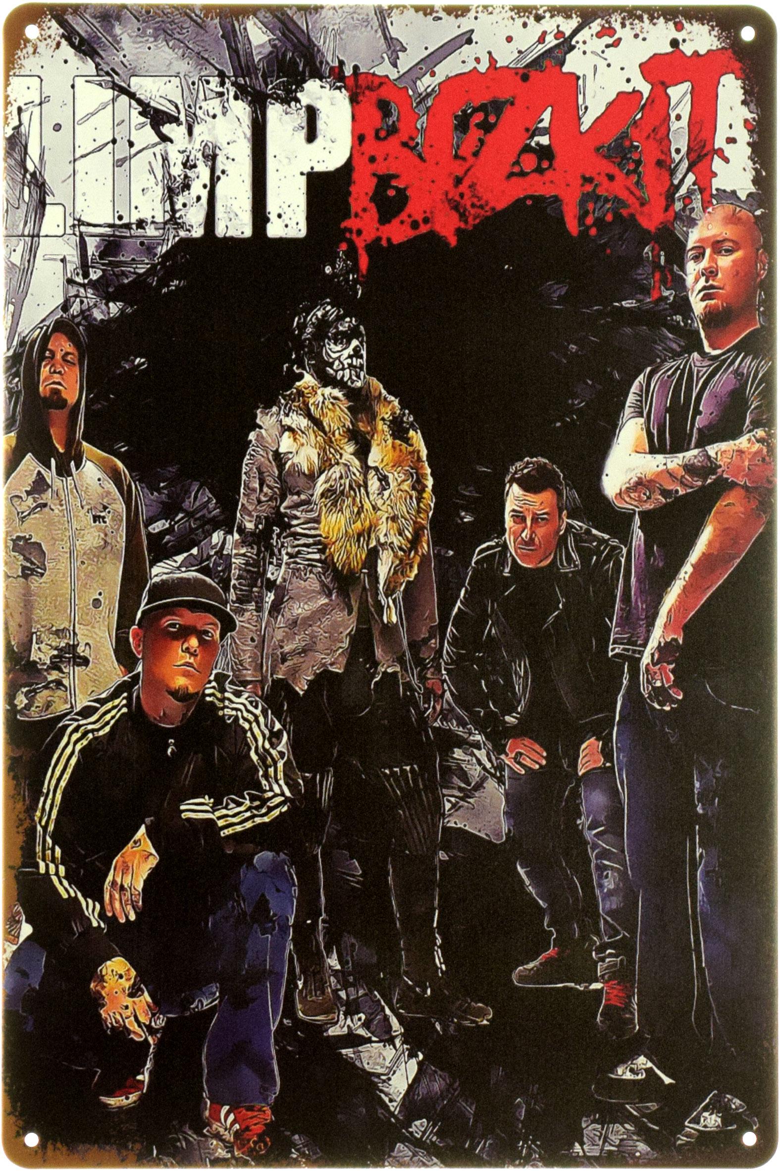 Табличка металева "Limp Bizkit" 20x30 см (ms-104057)