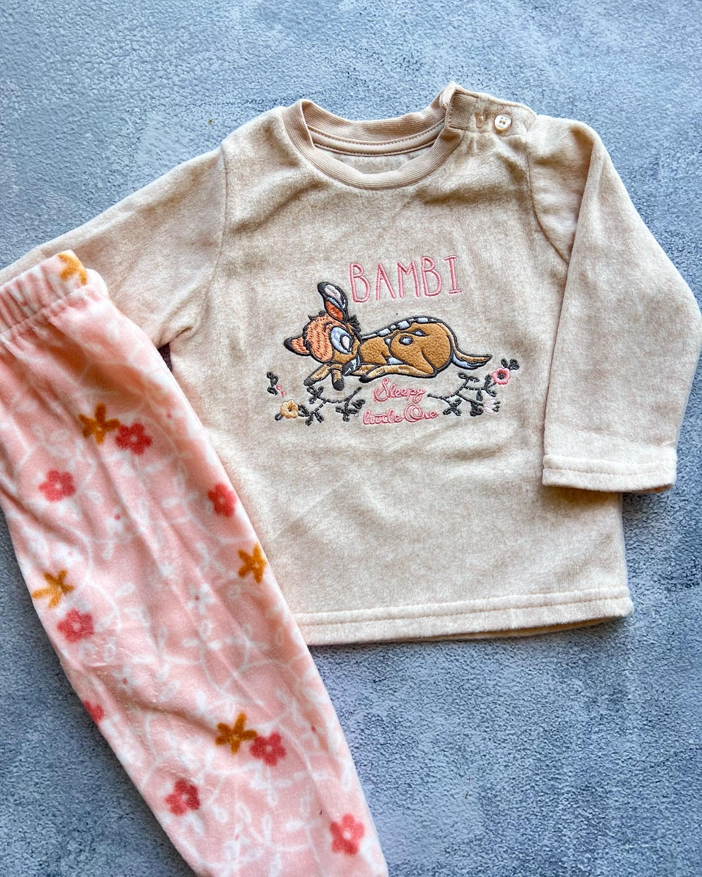 Піжама для дівчаток флісова PRIMARK Bambi 80 см - фото 1