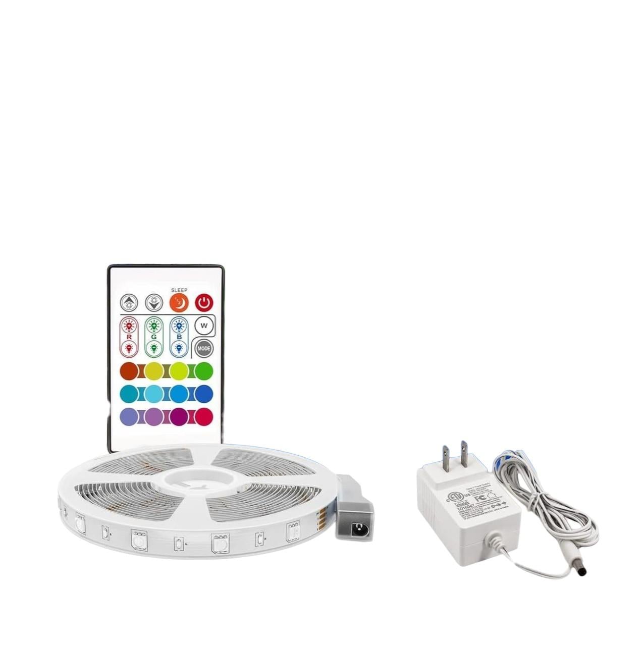 Світлодіодна стрічка BASON Lighting RGB 5050 16,4 фут з пультом 4096 кольорів Світлодіодна стрічка BASON Lighting RGB 5050 16,4 фут з пультом 4096 кольорів