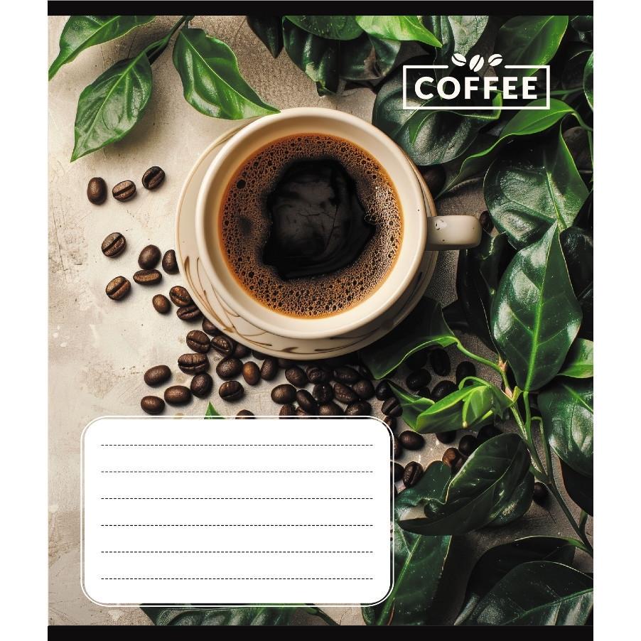 Шкільний зошит Кавові зерна 048-590111K-2 в клітинку 48 аркушів (RLT55353)