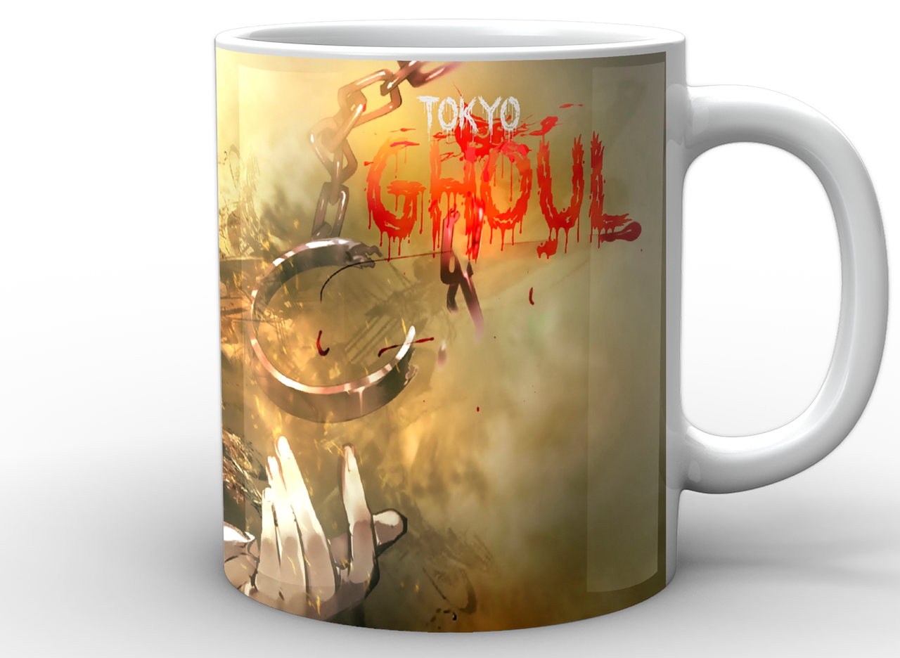 Чашка Gee! Tokyo Ghoul Токийский гуль Постер Белый TG.02.010