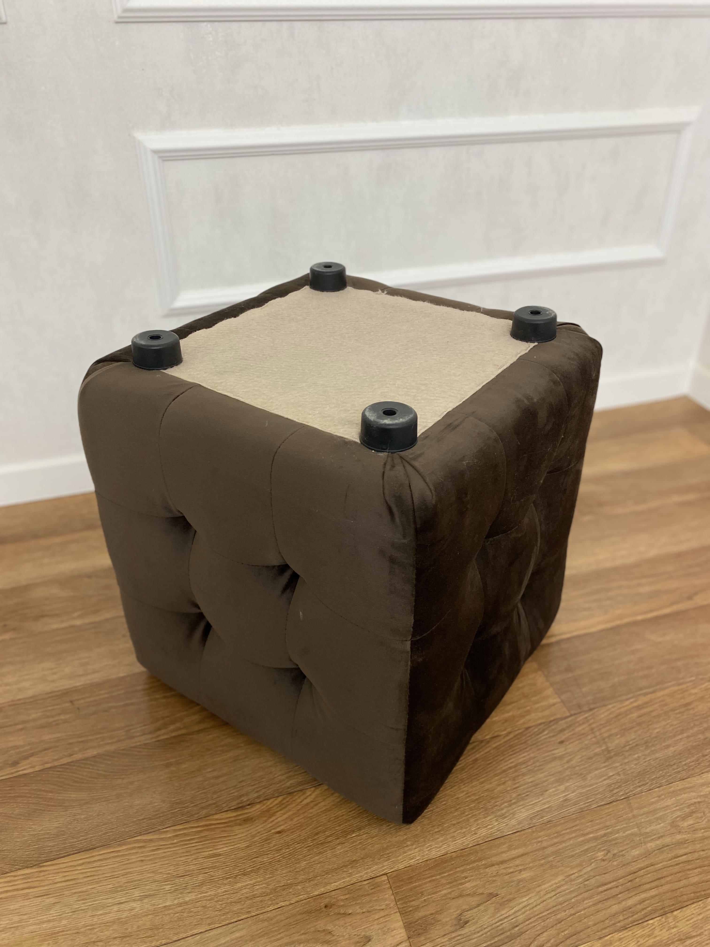 Пуф-банкетка Square м'який квадратний 45 см Коричневий - фото 3 Пуф-банкетка Square м'який квадратний 45 см Коричневий - фото 3