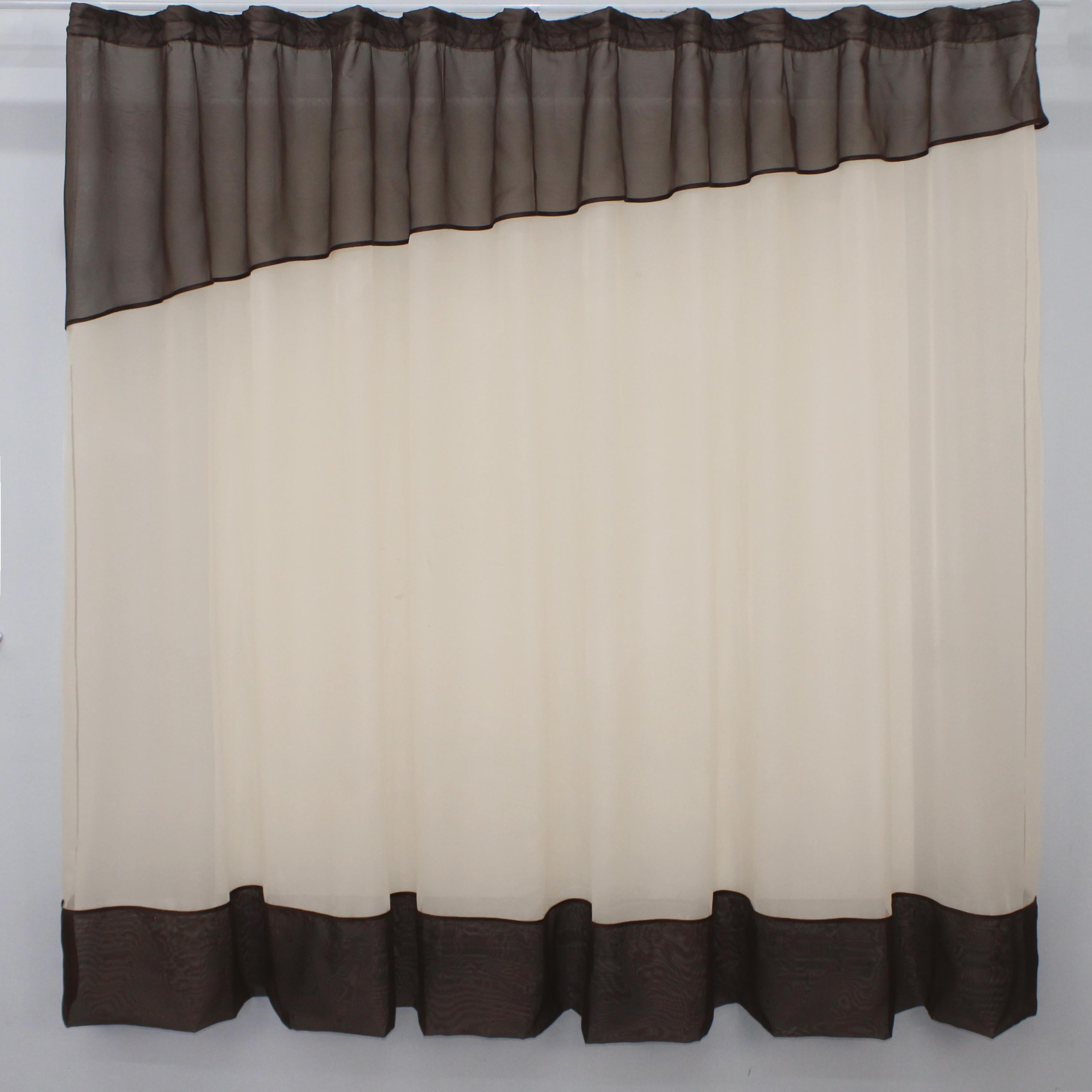 Кухонная занавеска VR-Textil № 047к 270х170 см Бежевый/Венге (52-0610)