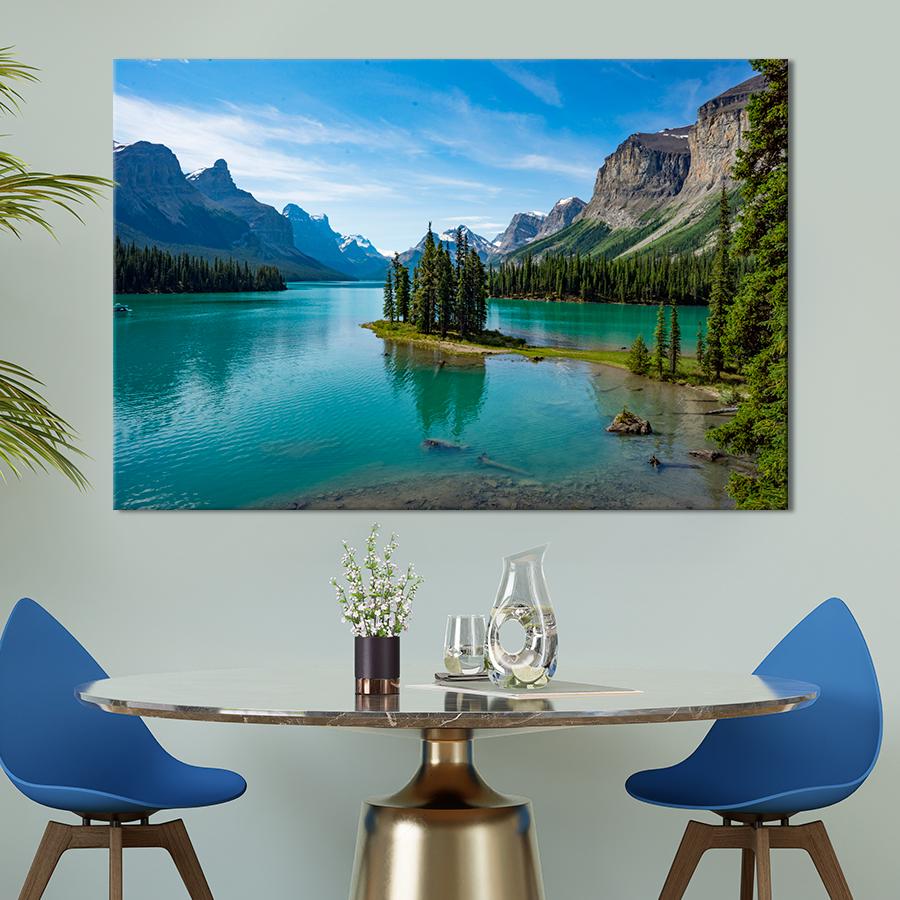 Картина природа Горное озеро Малайн 120x80 см (A1139-1)