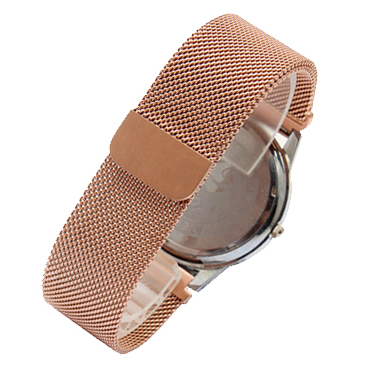 Ремешок для смарт-часов Mijobs миланская петля металлический 22 мм Золотой/Розовый (1607P) - фото 4 Ремешок для смарт-часов Mijobs миланская петля металлический 22 мм Золотой/Розовый (1607P) - фото 4