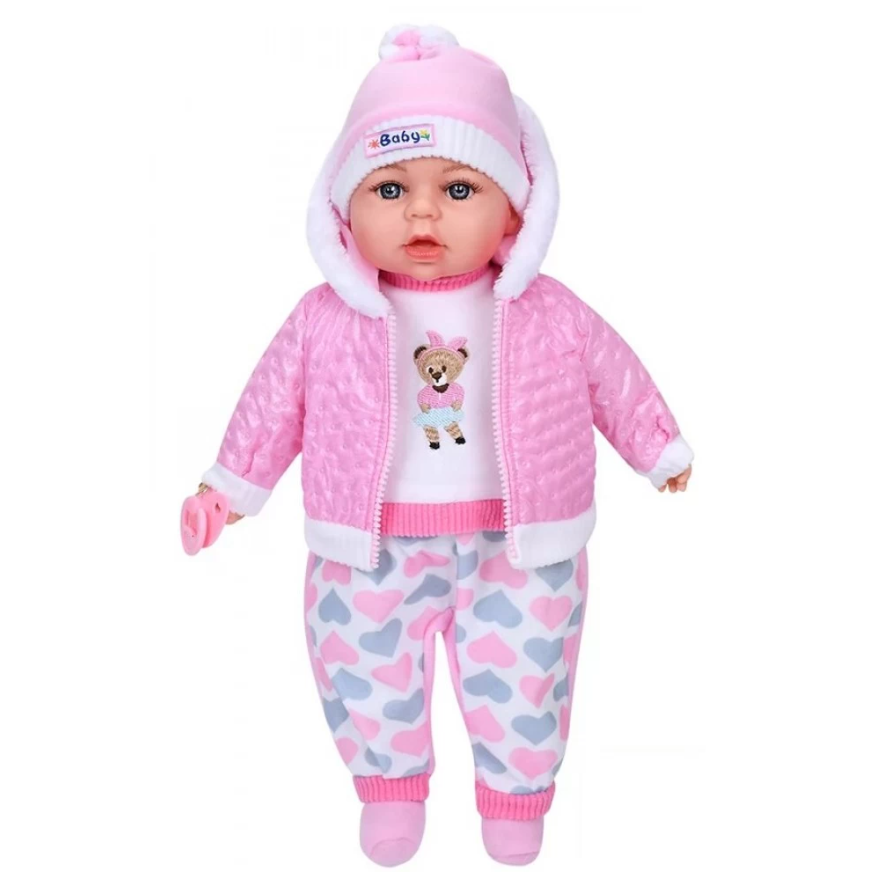 Лялька пупс Мій малюк м'яконабивна музична 46 см (M 6122D)