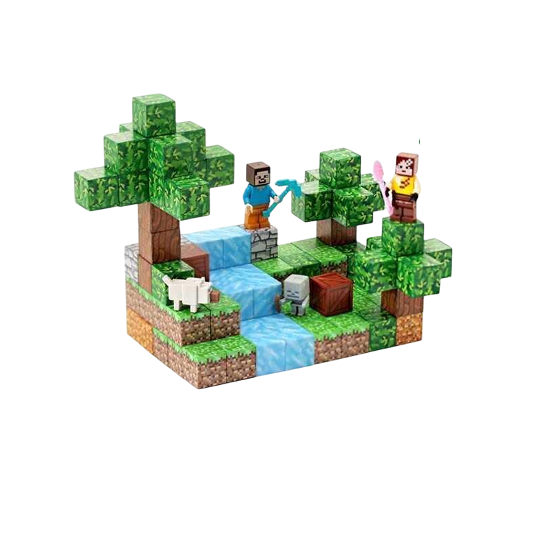Конструктор магнітний Minecraft LZCK018 фігурки героїв 106 елементів (MTT-198584)