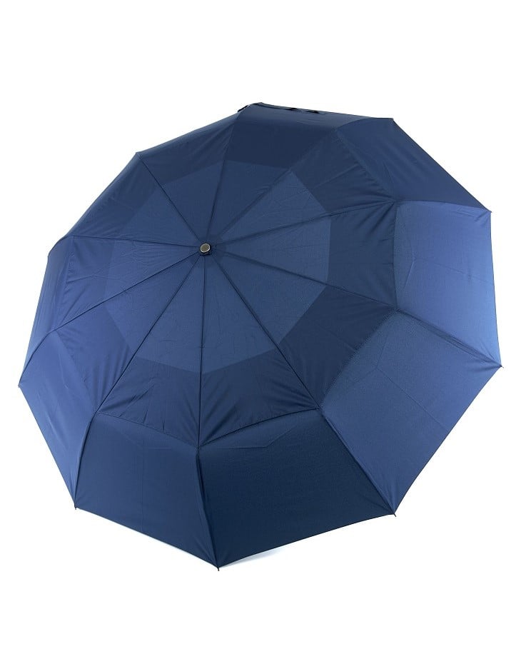 Зонт автомат семейный Parachase №3236 прямая деревянная ручка 10 спиц Синий (64f0a1882ba930044c2788b3)