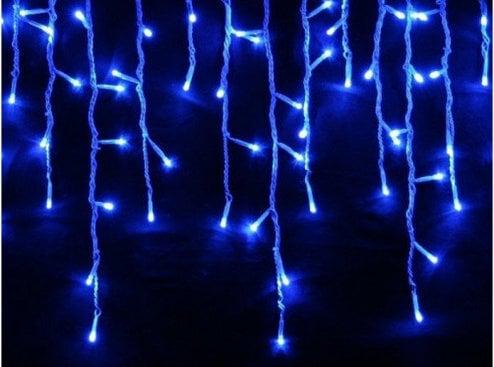 Гирлянда светодиодная занавес 100 LED 3,2 м с переходником Синий