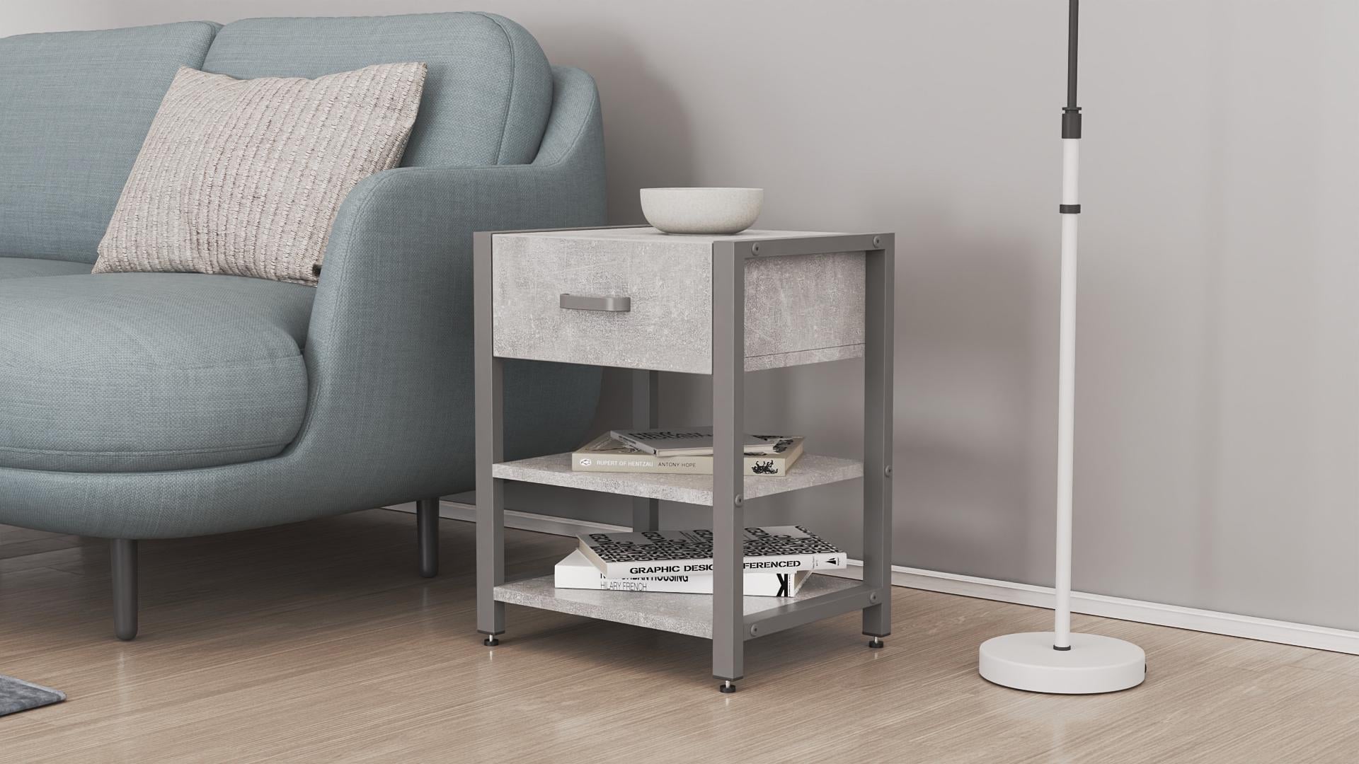 Тумба универсальная Ferrum-decor Вивьен ДСП 16 мм 1/2 50x41x40 Серый/Бетон (FRD-106931)
