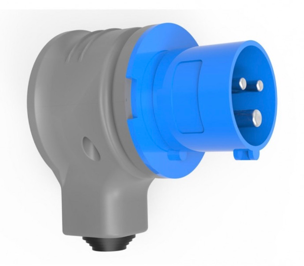 Вилка угловая Bemis 220V 3x32A полиамид IP44 BC1-3403-2130 2Р+PЕ (00000021975)