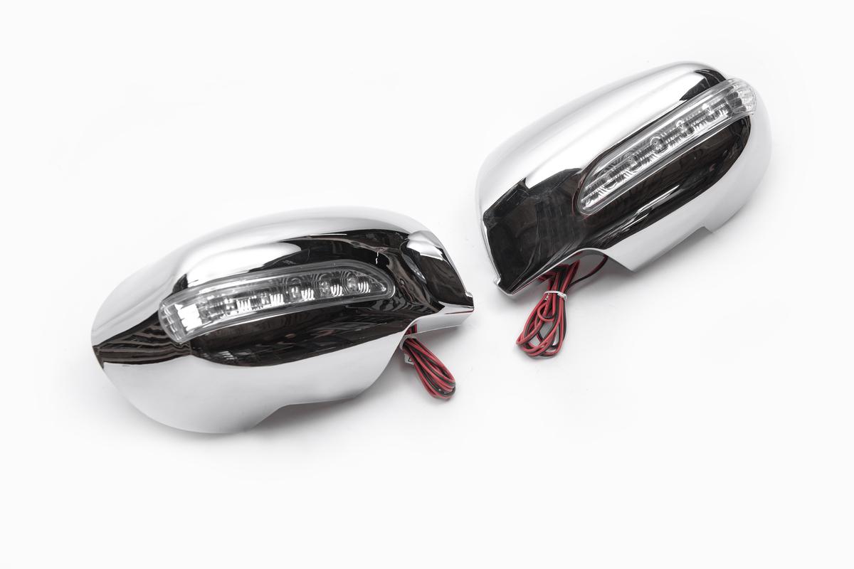 Накладки на зеркала LED Carmos для Mazda 6 2008-2012 гг. abs-пластик Хром Накладки на зеркала LED Carmos для Mazda 6 2008-2012 гг. abs-пластик Хром
