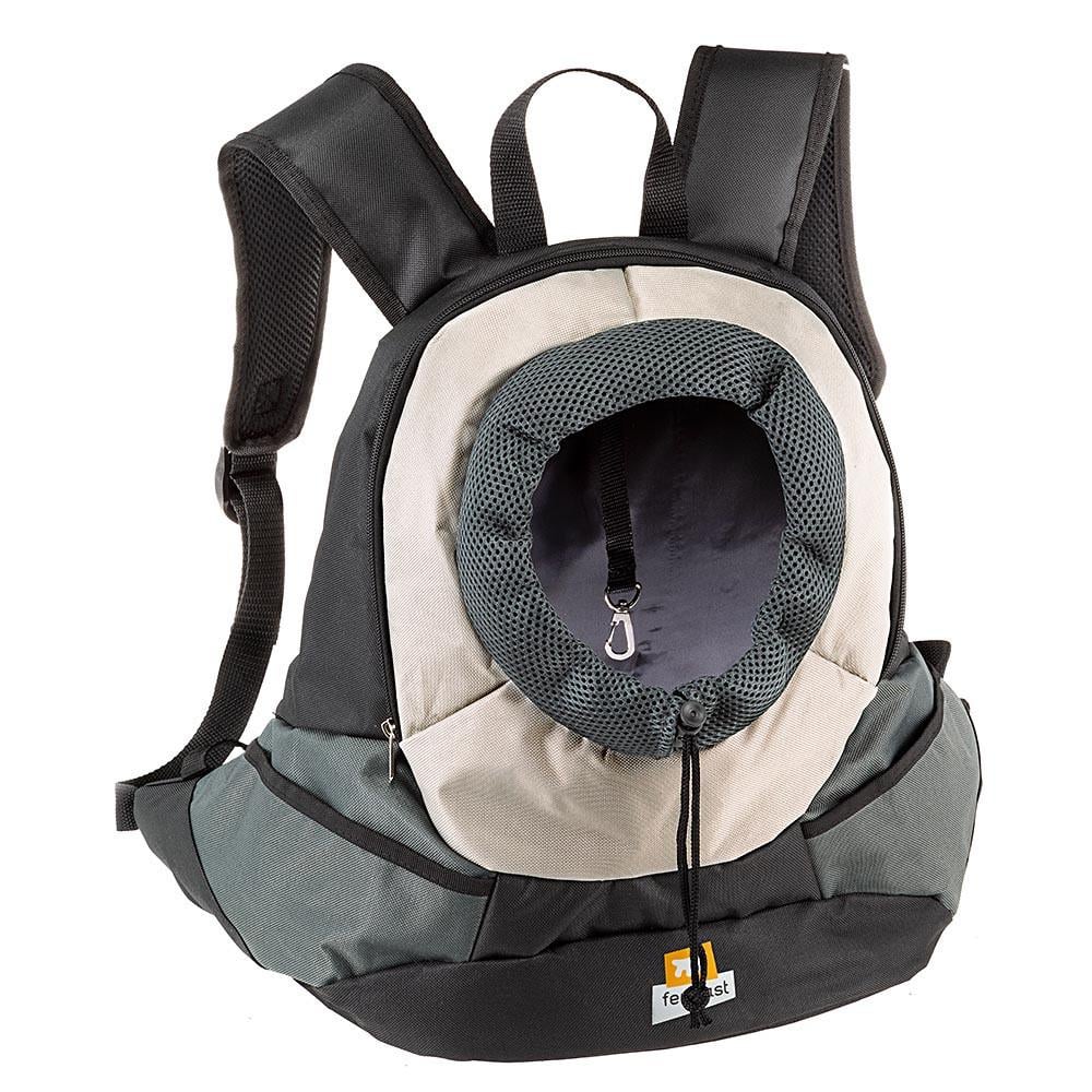 Рюкзак для маленьких собак Ferplast Kangoo Large 37х16х36.5 см до 6 кг Черный/Серый (85748121)