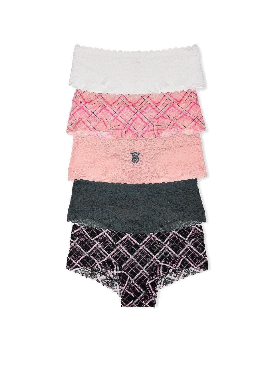 Набор трусиков Victoria's Secret Lacie Cheeky кружево 5 шт. S Разноцветный (2885338761)
