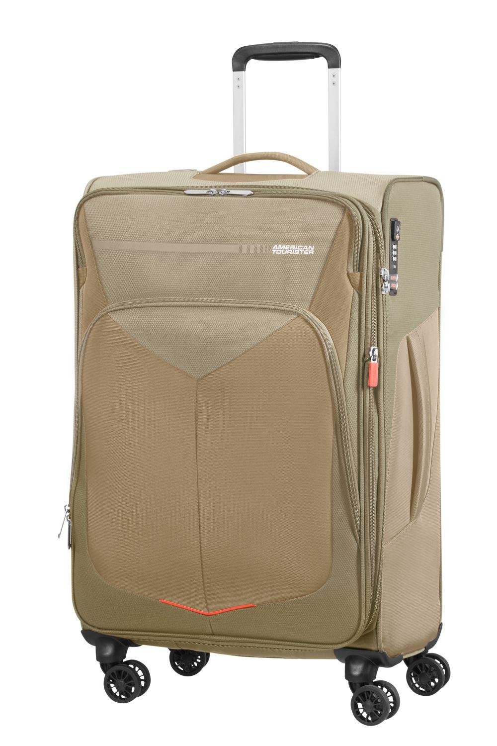 Валіза з розширенням American Tourister Summerfunk 67,5x42x27,5/29,5 см Бежевий (78G-02004) - фото 5