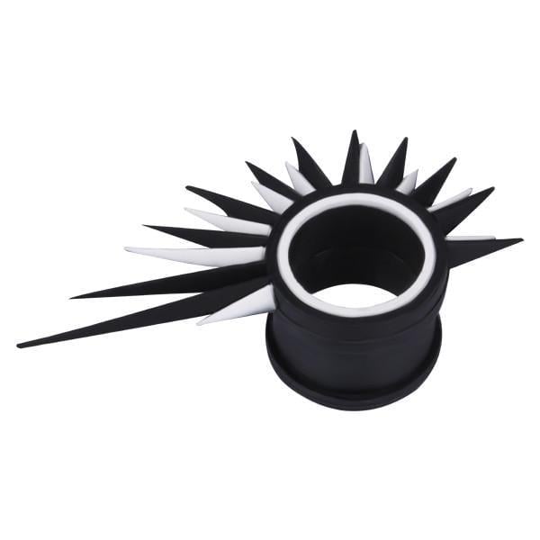 Тоннель с внутренним контуром и шипами разной длины по плоскости наружного контура USTN09 18 мм Черный