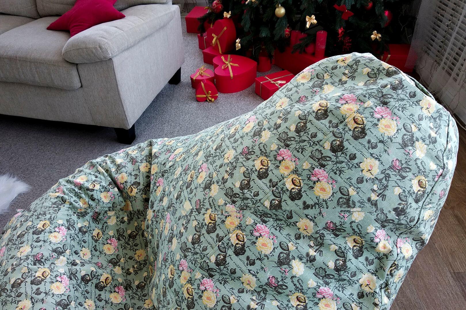 Крісло безкаркасне з квітковим принтом 130х100 см (89746158-Т) Різнокольоровий - фото 4 Крісло безкаркасне з квітковим принтом 130х100 см (89746158-Т) Різнокольоровий - фото 4