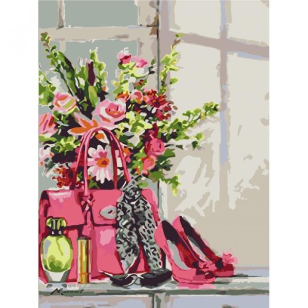 Набор для росписи по номерам Идейка Букеты Стильная штучка 40х50 см (КНО2050-mt)