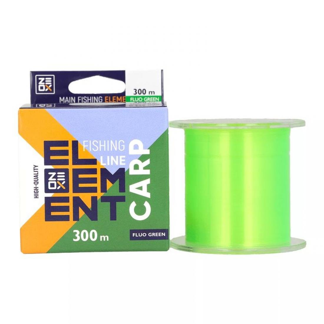 Леска Zeox Element Carp Fluo Green 0,285 мм 300 м (3KB5003)