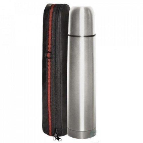 Термос металлический из нержавейки Stenson MT-0181 1 л Серебристый (1002115-Silver-0)