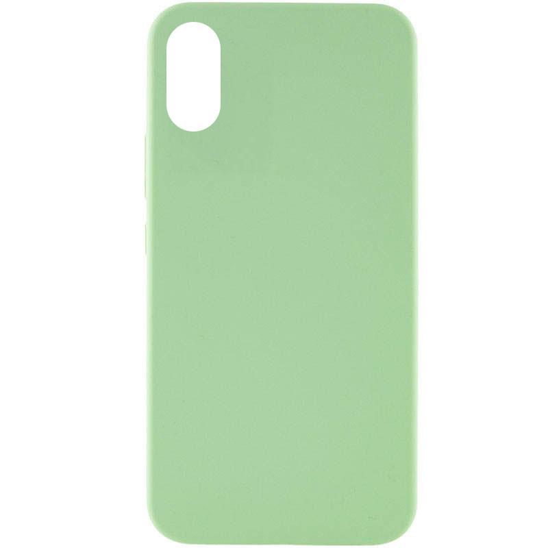 Противоударный чехол Silicone Cover Lakshmi Full Camera (AAA) для Xiaomi Redmi 9C МЯТНЫЙ / MINT