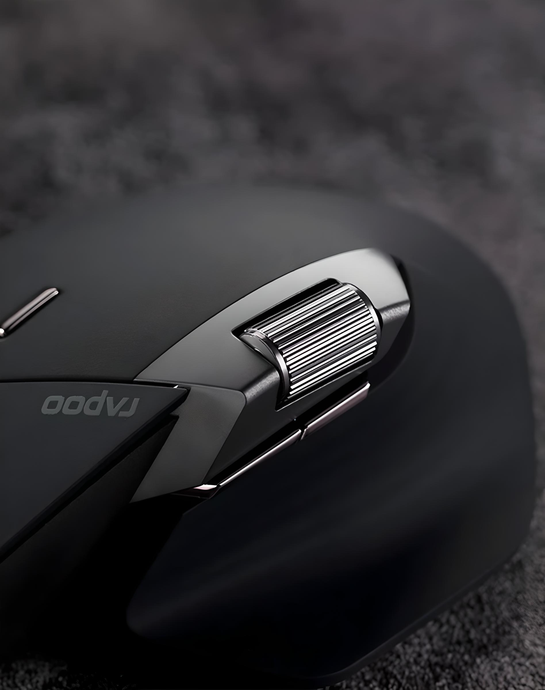 Мышь Rapoo MT760 mini с комбинированным подключением/с боковым колесиком 4000 DPI Light black (101120376) - фото 5