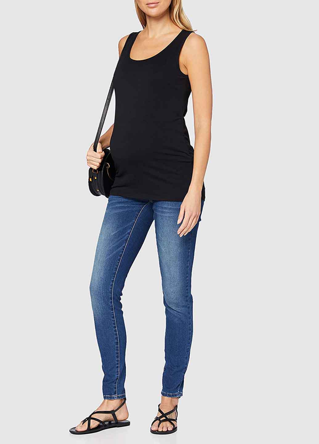 Джинсы для беременных Mamalicious W27L32 Темно-синий (20011448b51)