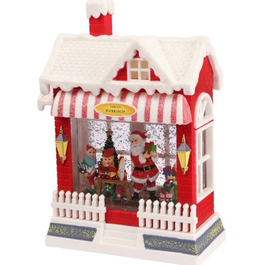 Світильник новорічний WDL-24034B Різдвяний магазин музичний