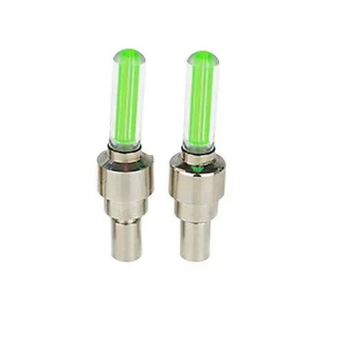 Велозолотник 817-1LED 3xAG10 фонарики на колеса Зеленый