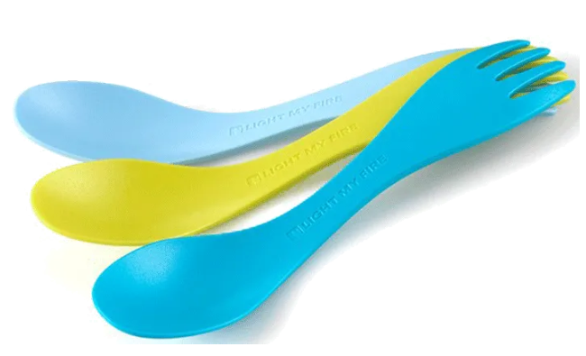 Ложка-вилка детская Light My Fire Spork Little 3 шт. Cyan/Lime/Blue (LMF-41294214) - фото 1