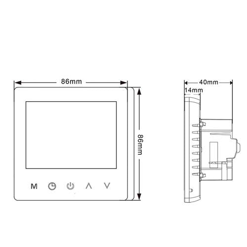 Терморегулятор Avatto ME81H Wi-Fi для газового котла 220 В 3 А ЖК 3,2'' White (534094) - фото 4