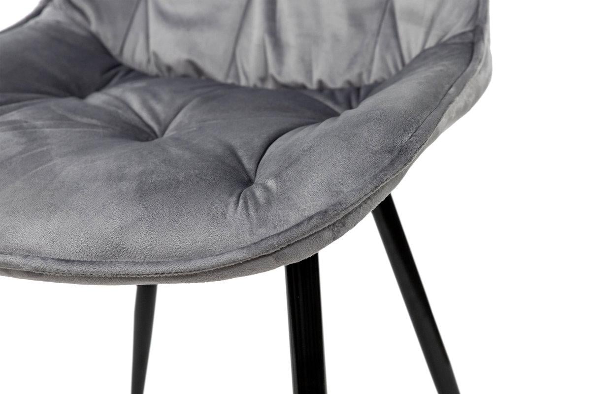 Стілець кухонний Мікс Меблі Прадо-R Чорний/Велюр/Сірий - фото 8 Стілець кухонний Мікс Меблі Прадо-R Чорний/Велюр/Сірий - фото 8