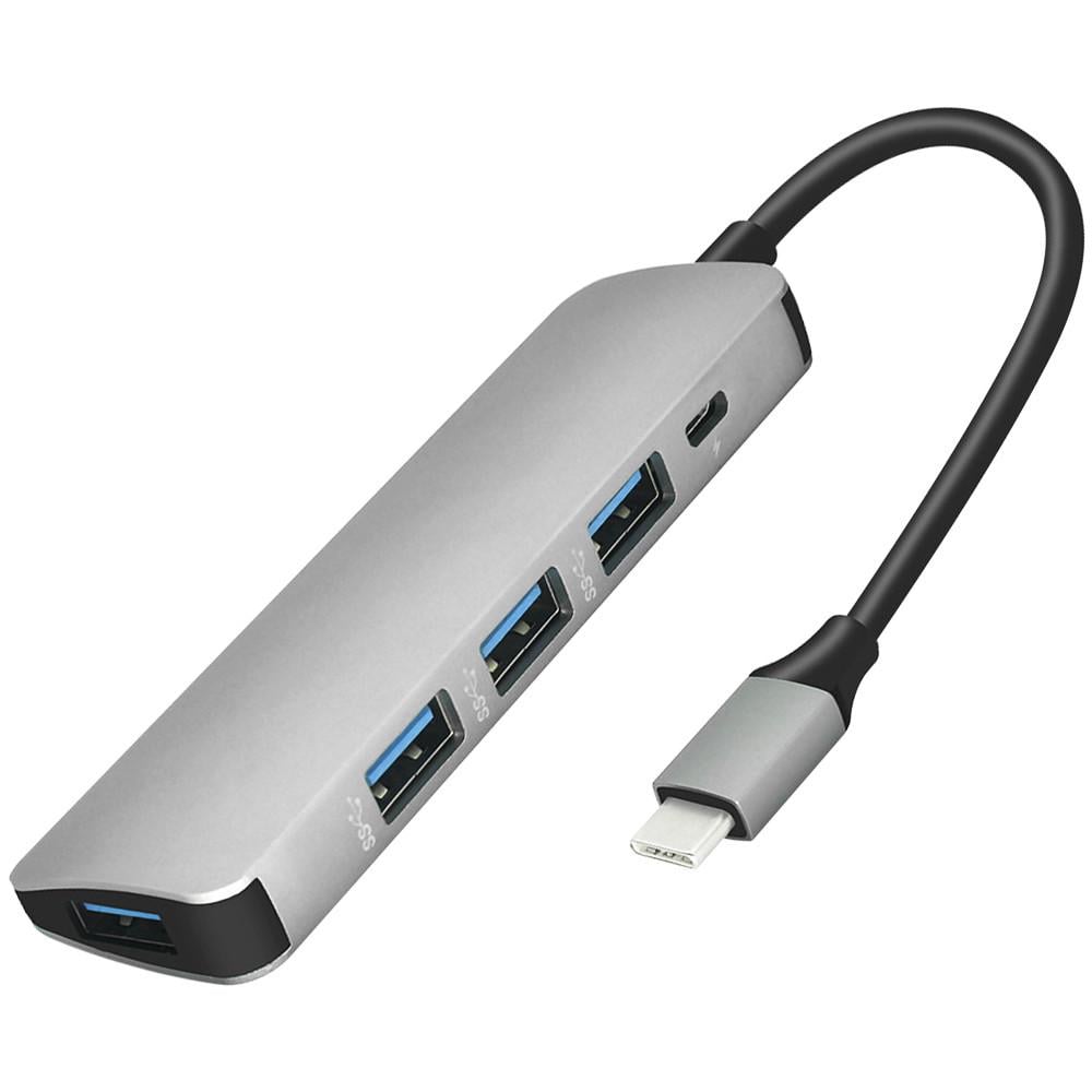 USB Type-C разветвитель/хаб Digital Lion MH-03 на 4 порта USB 3.0 + MicroUSB для ноутбука
