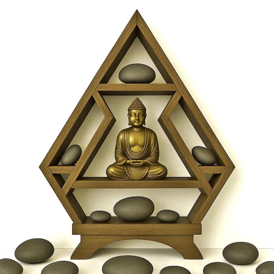 Алтарь для медитации из дерева Шакмана Мускат (ЛАТ-004407)