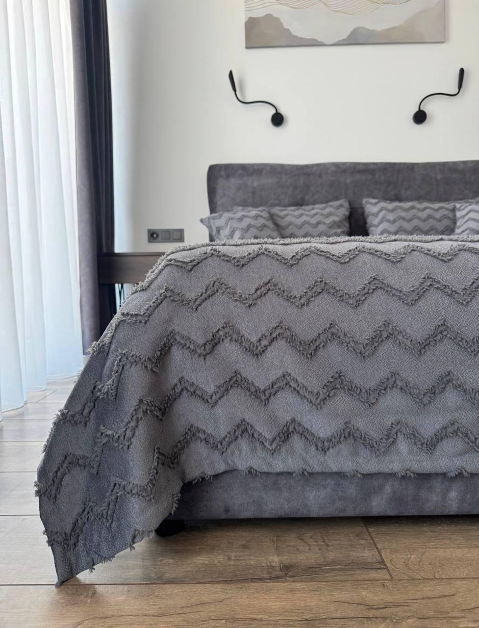 Покрывало Хельга 260х250 см Графитовый (20774-2)