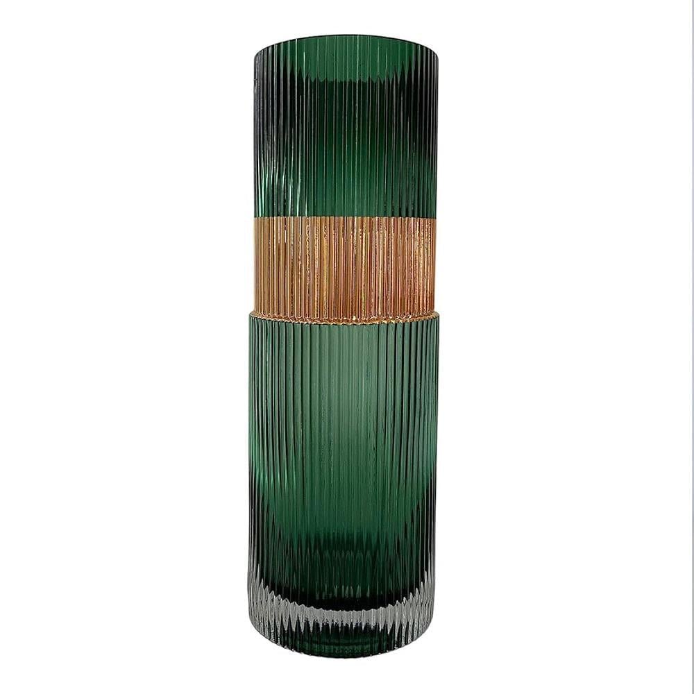 Ваза скляна Stenson R95318 Candle 10х20 см (602752)