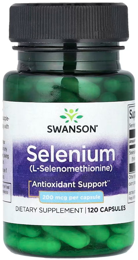 Селен/L-селенометионин Swanson Selenium L-selenomethionine 200 мкг 120 капсул