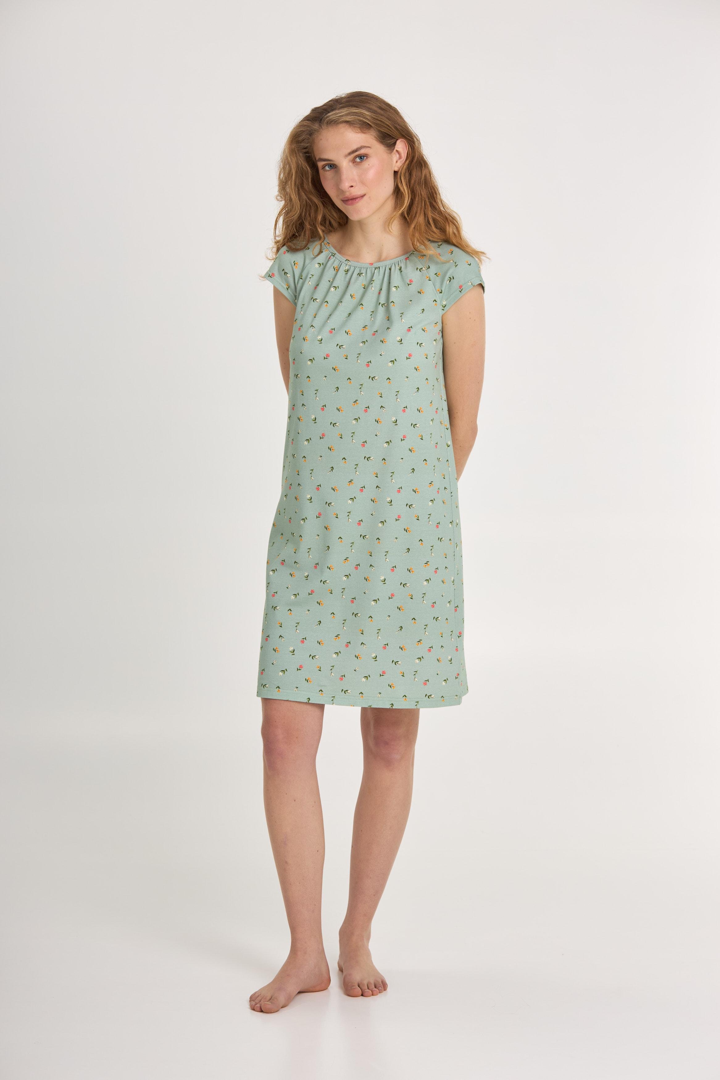 Рубашка женская Ellen Green Meadow Ldk 122/11/03 M Зелено-кораловый