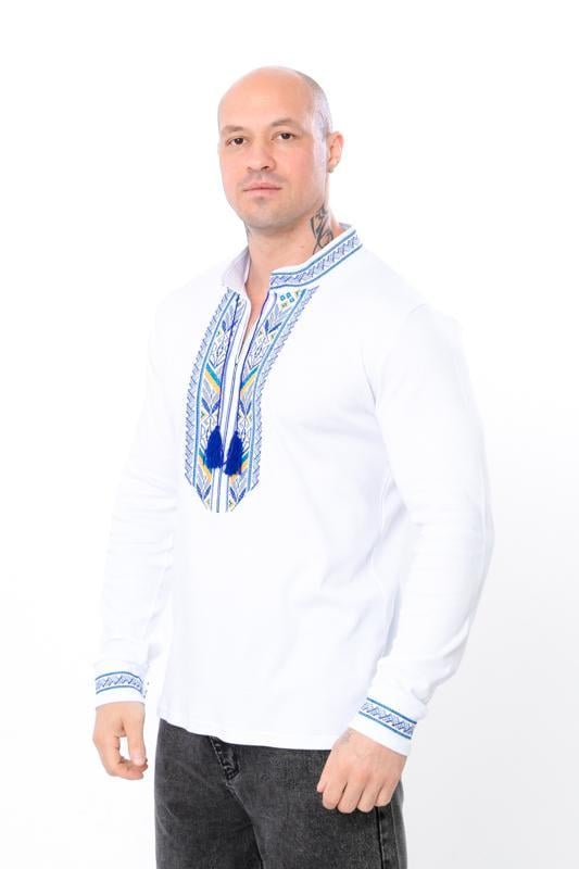 Вишиванка чоловіча Носи Своє з довгим рукавом р. 48 Блакитний (8605-038-22-v20) - фото 2