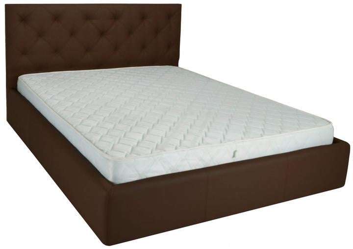 Кровать-подиум двуспальная BristolNew Design Standart Lord экокожа 160х190 см Темно-коричневый Кровать-подиум двуспальная BristolNew Design Standart Lord экокожа 160х190 см Темно-коричневый