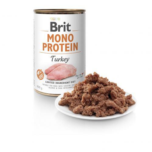 Корм влажный Brit Mono Protein Turkey для собак с индейкой 400 г - фото 2 Корм влажный Brit Mono Protein Turkey для собак с индейкой 400 г - фото 2