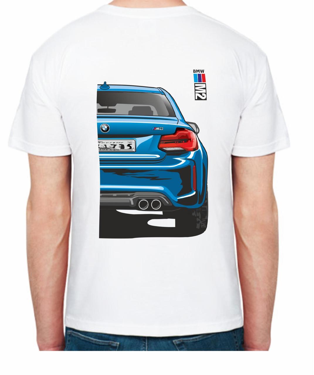 Футболка мужская Avtolife BMW M2 FR 207102 S Белый (2494943886) - фото 2 Футболка мужская Avtolife BMW M2 FR 207102 S Белый (2494943886) - фото 2