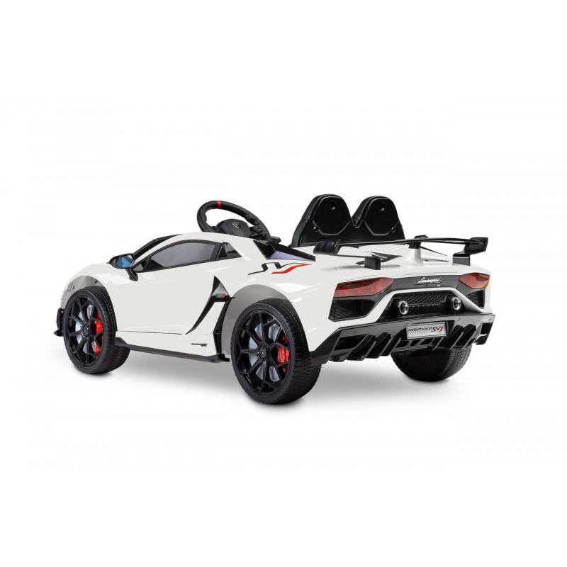 Электромобиль детский Caretero Lamborghini 2 мотора по 45 W с пультом ДУ White (392806) - фото 3