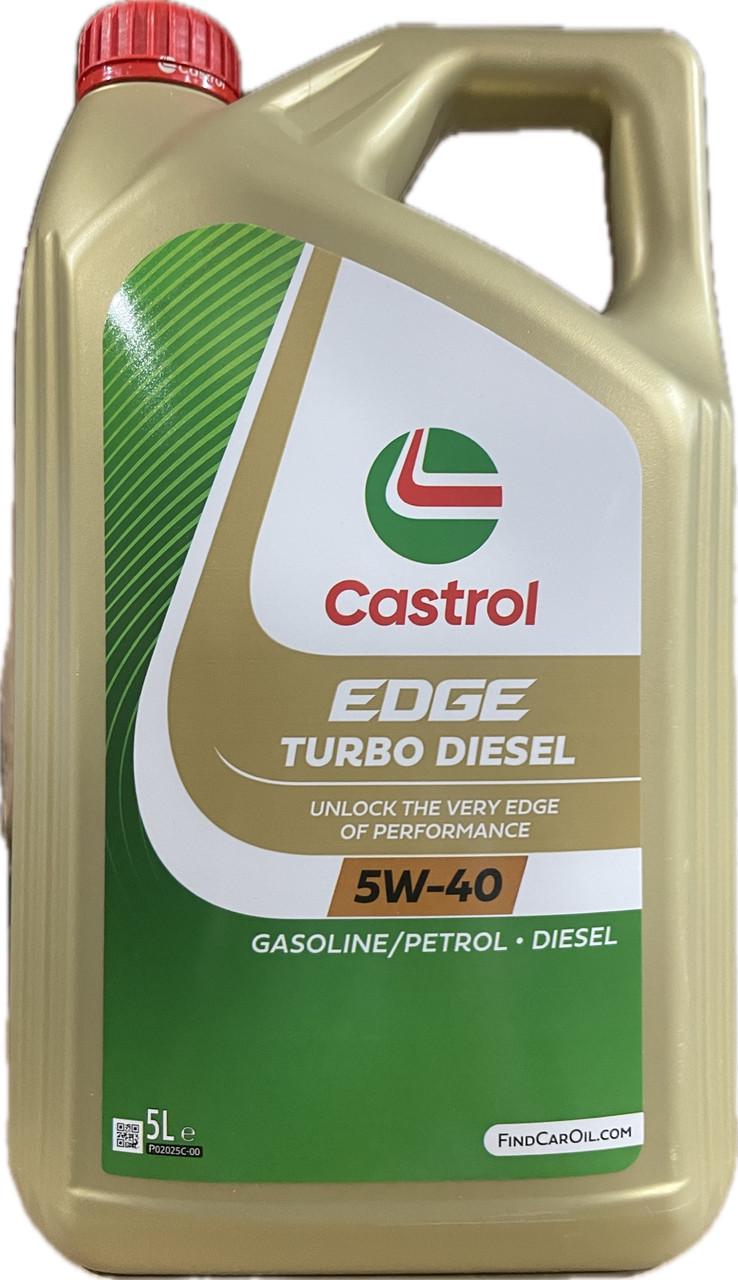Моторное масло Castrol Edge Turbo Diesel 5W-40 5 л (1535BD) Моторное масло Castrol Edge Turbo Diesel 5W-40 5 л (1535BD)