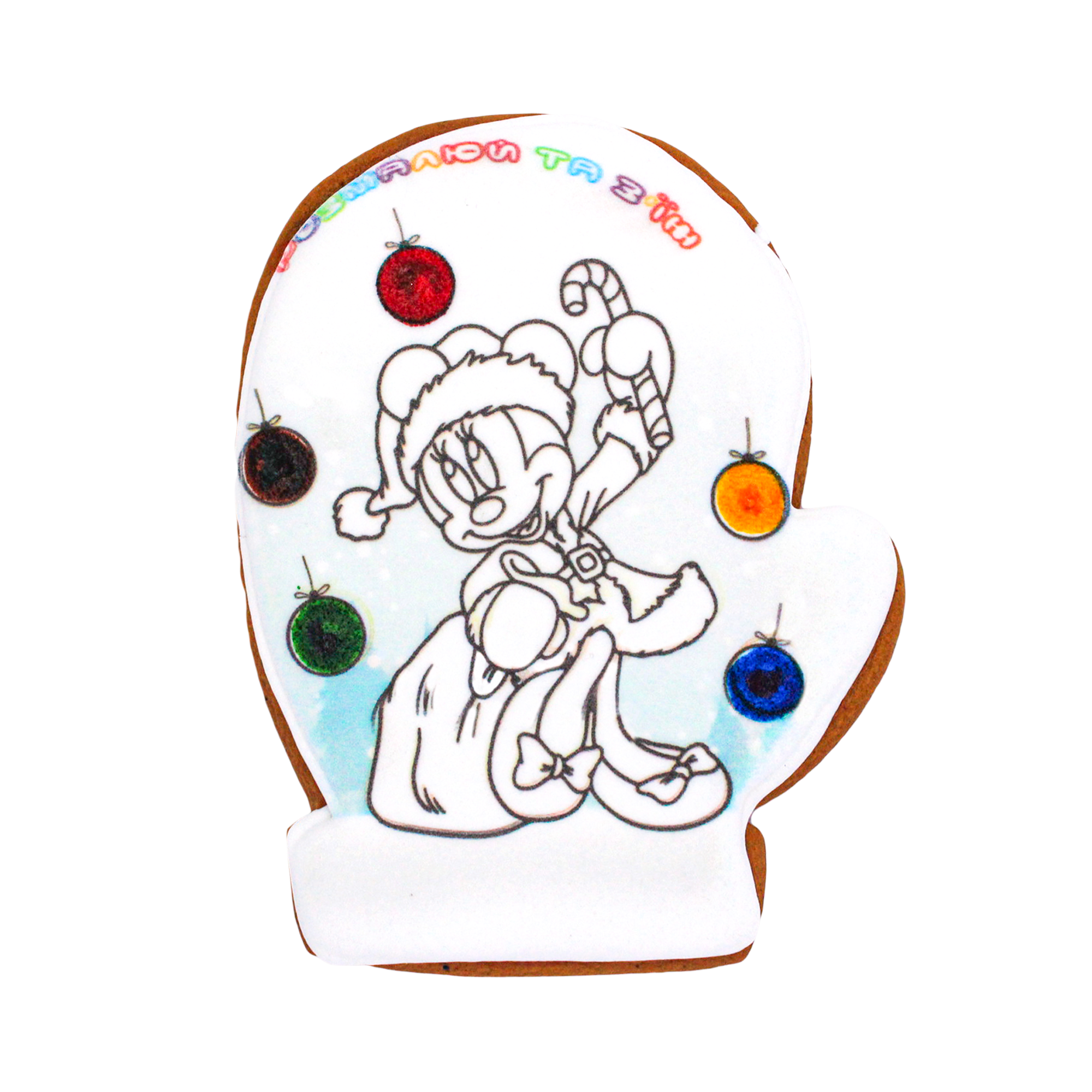 Пряник-раскраска Крафт Печиво Новый год Мини Маус 85 г