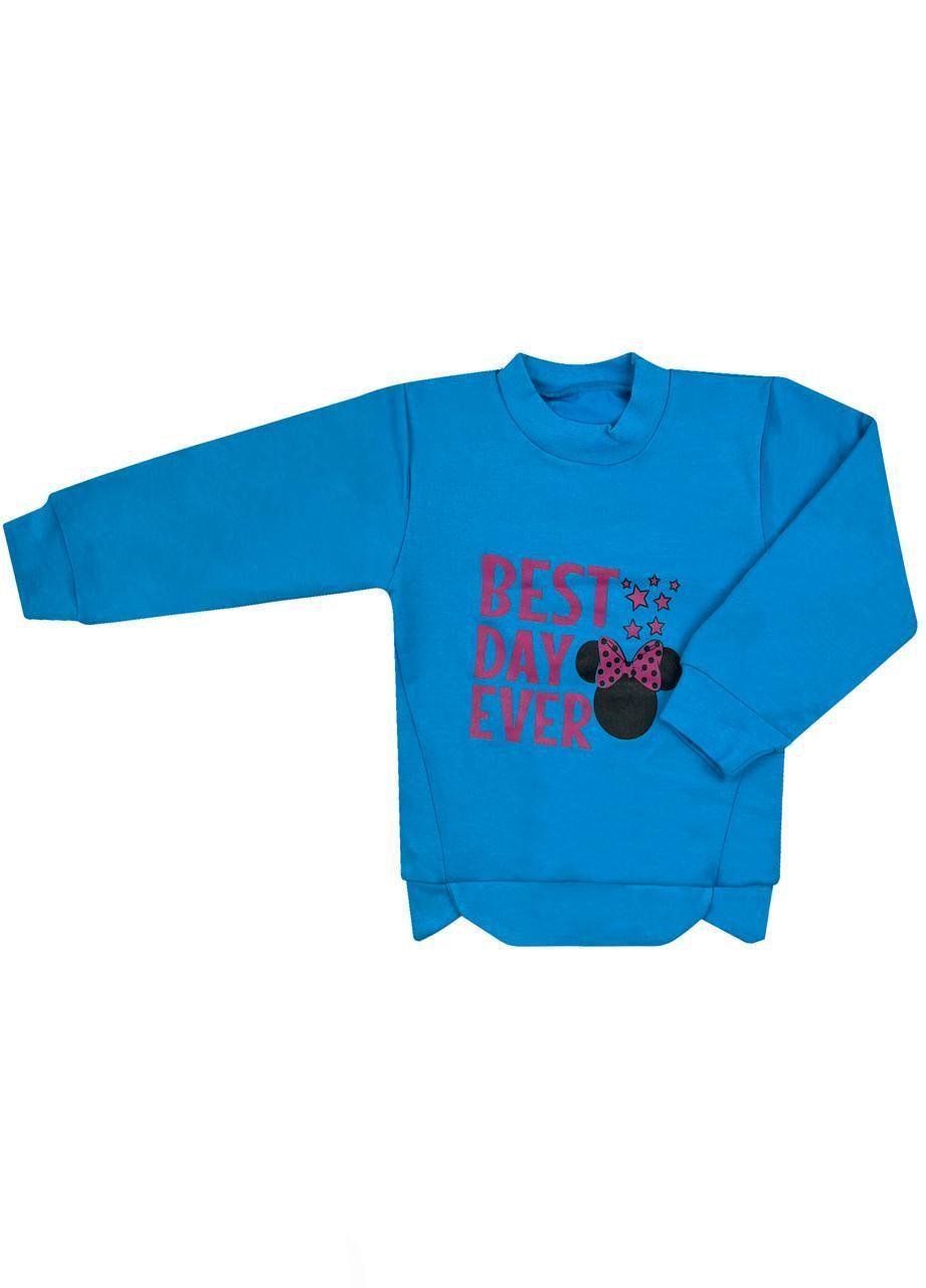 Джемпер детский двунитка накат р. 34 Синий (3614)