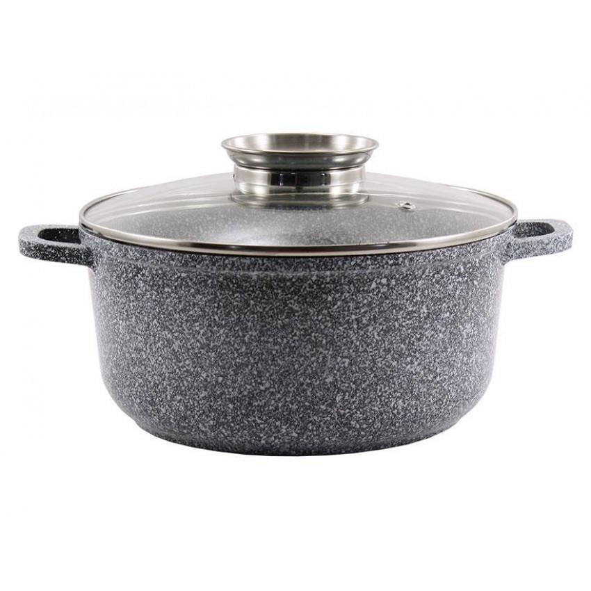 Кастрюля со стеклянной крышкой Zauberg ZB-0316-SN алюминиевая с мраморным покрытием (1643853103) Кастрюля со стеклянной крышкой Zauberg ZB-0316-SN алюминиевая с мраморным покрытием (1643853103)