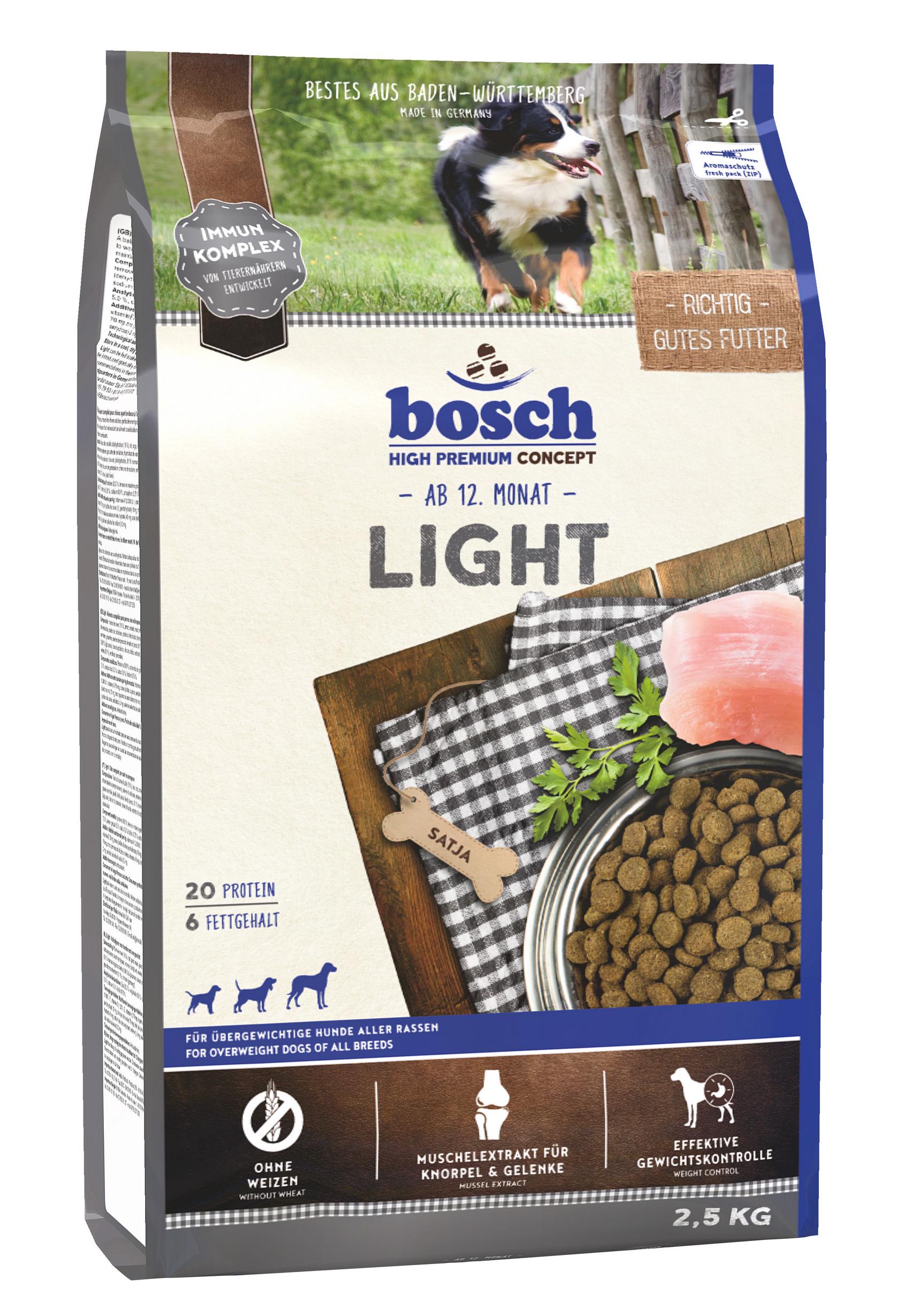 Сухой корм для собак Bosch Light 2,5 кг