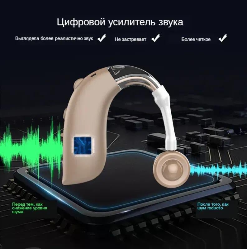 Слуховий апарат завушний цифровий акумуляторний до 80 годин роботи (4000706260900) - фото 5