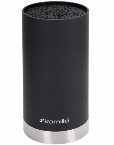 Подставка для ножей Kamille 22 см Черный (7621)